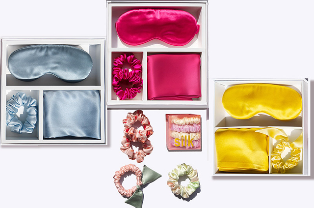 Set da notte in seta di lusso per la cura della pelle morbida