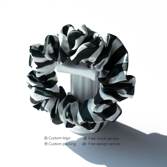 Elastici per capelli in seta 100% pura 22 Momme Scrunchie in seta di gelso Scrunchies per capelli in seta con fasce elastiche per capelli Set regalo