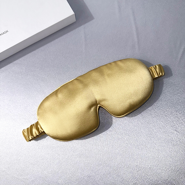 Maschera per gli occhi da sonno in seta personalizzabile, idratante e morbida