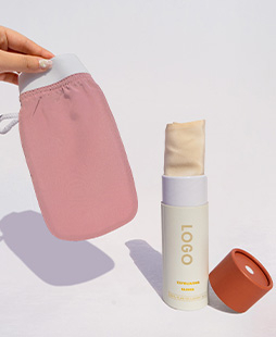 Guanto esfoliante in seta per asciugamano da bagno in seta di gelso al 100%. 