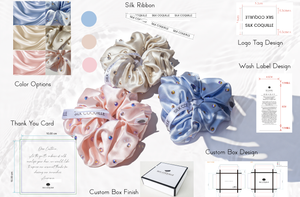 Caso 1: Custodia per fascia per capelli in seta con diamanti