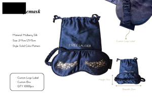 Caso 12: Maschera per dormire in seta